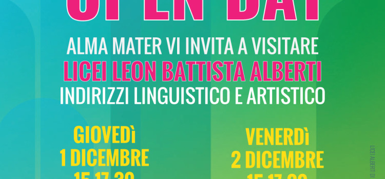 Open Day Licei Alberti Linguistico e Artistico Dicembre 2016
