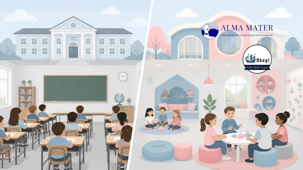 Scuola Pubblica vs Centro Linguistico Alma Mater inglese scolastico